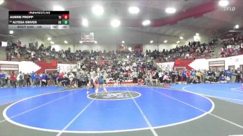105 lbs Champ. Round 1 - Alyssa Driver, Columbia City vs Aubrie Propp, Triton Central