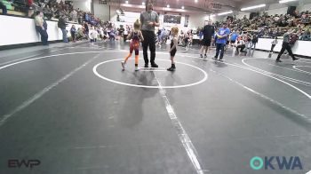 43 lbs Rr Rnd 3 - Tyler Korb, Vinita Kids Wrestling vs Harper Davis, Moodys Wrestling Club
