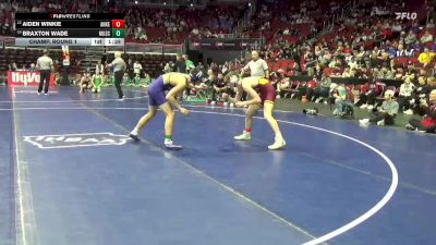 3A-138 lbs Champ. Round 1 - Aiden Winkie, Ankeny vs Braxton Wade, Muscatine