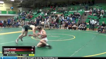 126 lbs Cons. Round 5 - Austin Mckee, BUCKEYE vs Phillip Hash, RIVER VALLEY (Bidwell)