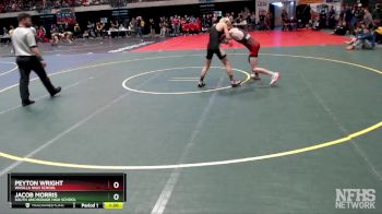 125 lbs Quarterfinal - PEYTON WRIGHT, Wasilla High School vs Jacob Morris, South Anchorage High School