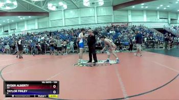 126 lbs Champ. Round 1 - Ryder Alberty, OH vs Taylor Finley, IL
