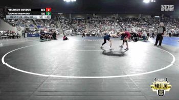 B3A-138 lbs Quarterfinal - Jaxon Sheppard, Kingfisher vs Brayson Gordon, Watonga