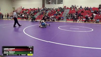 106 lbs Cons. Round 1 - James Knight, Waterloo West vs Isaac French, Wahlert, Dubuque