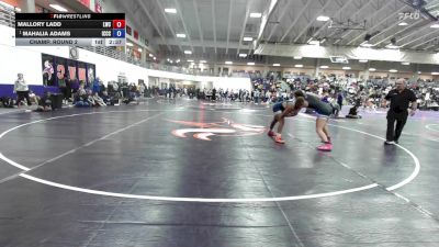 180 lbs Champ. Round 2 - Mahalia Adams, Iowa Central Community College vs Mallory Ladd, Lindsey Wilson