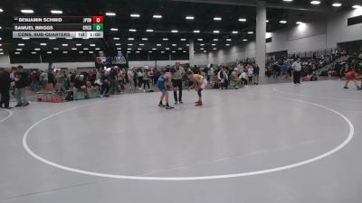105 lbs Cons. Sub-quarters - Samuel Briggs, Community Youth Center - Concord Campus Wrestling vs Benjamin Schmid, Jack Pine Savage Wrestling