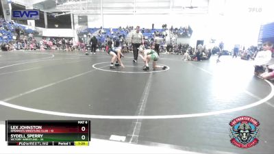 110 lbs Semis (4 Team) - Lex Johnston, OpenMats Wrestling Club vs Sydell Sperry, Victory Wrestling