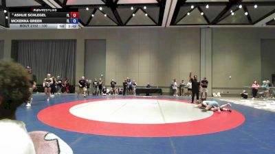 100 lbs Champ. Round 2 - Ashlie Schlegel, FL vs McKenna Green, FL