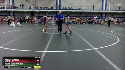 96 lbs Round 7 (10 Team) - Ayden Clancy, RedNose vs Mark Vlacancich, Bitetto Trained