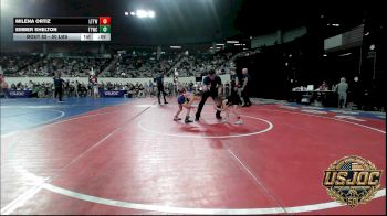 50 lbs Consi Of 4 - Milena Ortiz, L-Town Titans vs Ember Shelton, Team Tulsa Wrestling Club
