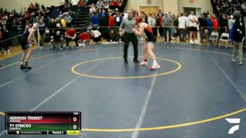 144 lbs Cons. Round 3 - Ty Stricko, Canfield vs Addison Trisket, Madison