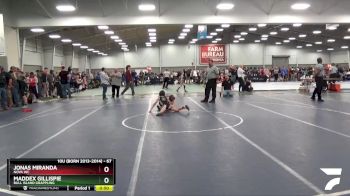 67 lbs Cons. Round 1 - Maddex Gillispie, Bull Island Grappling vs Jonas Miranda, Nova WC