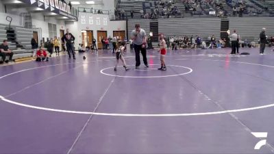 46-50 lbs Champ. Round 1 - Ayden Myers, Boonville Wrestling Club vs Cooper Lundquist, Dragon Wrestling Club