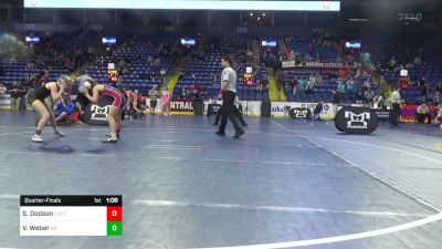 89 lbs Quarterfinal - Sidney Dodson, Exeter vs Violet Weber, Mt. Lebanon