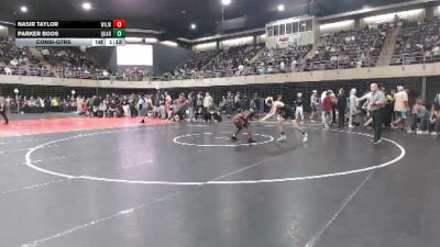 111 lbs Consi-qtrs - Nasir Taylor, Wilmington vs Parker Boos, Quarryville