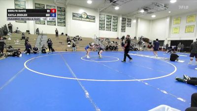 145 lbs Placement Matches (8 Team) - Kayla Zeidler, Menlo Oak Squad vs Berlyn Davis, Westcliff