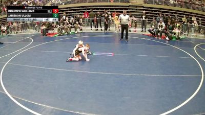51 lbs Cons. Sub-quarters - Brayden Williams, Relentless vs Jameson Ullom