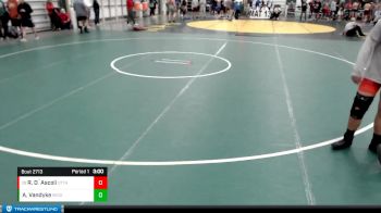 174 lbs Cons. Round 6 - Rocco D`Ascoli, Ottawa University vs Alex Vandyke, Morningside (Iowa)