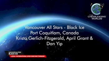 Vancouver All Stars - Black Ice [2025 L7 International Open Coed Non Tumbling Semis] 2025 The Cheerleading Worlds