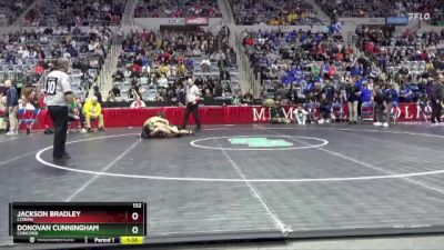 132 lbs Quarterfinal - Jackson Bradley, Cowan vs Donovan Cunningham, Concord