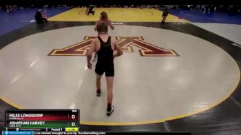 160 lbs Champ. Round 2 - Miles Longsdorf, River Falls vs Jonathan Harvey, Lake City