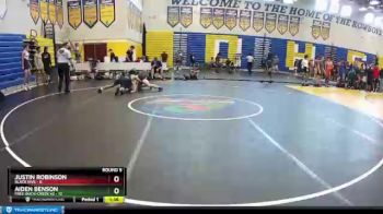 126 lbs Round 5 (8 Team) - Aiden Benson, Free-Buch-Creek #2 vs Justin Robinson, Black Hive