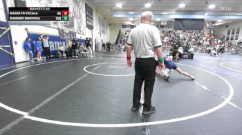 100 lbs Champ. Round 2 - Madalyn Escala, Millikan vs Summer Mendoza, Tahquitz