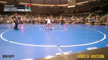 102 lbs Consi Of 8 #2 - Justice Davis, Lady Outlaw Wrestling Academy vs Whitney Hensen, The Dealership