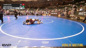 145 lbs Consi Of 4 - Corbin Davis, Lions Wrestling Academy vs Evan Kleitsch, Wapsie Valley