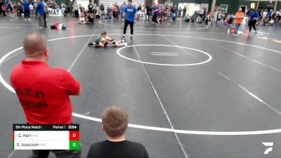52-57 lbs 5th Place Match - Colt Kerr, Bryan Youth Wrestling Club vs Sawyer Isaacson, Superior Youth Wrestling