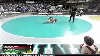 93 lbs Champ. Round 2 - Kalen Collins, Punisher Wrestling Company vs Camden Gillaspie, Maddogs Wrestling