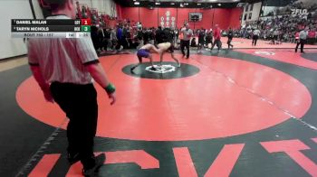157 lbs Cons. Round 7 - Taryn Nichols, Columbia (HICKMAN) (MO) vs Daniel Malan, Wilmette (LOYOLA)