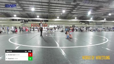 70 lbs Semifinal - Jaelyn Anderson, Nebraska Wrestling Academy 2 vs Faith Hashmi, Hawkeye WC