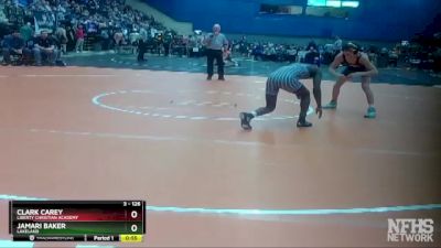 3 - 126 lbs Cons. Round 1 - Clark Carey, Liberty Christian Academy vs Jamari Baker, Lakeland