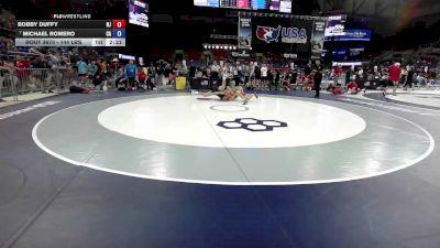 144 lbs Cons. Semis - Bobby Duffy, NJ vs Michael Romero, CA