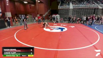 175 lbs Quarterfinal - Mason Dehmel, TenSleep Hyattville Scrappers vs Carson Clapp, Jackson Hole Wrestling Club