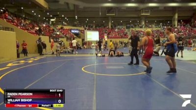 250 lbs Round 3 - Paden Pearson, OK vs William Bishop, KS