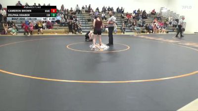 115-119 lbs Round 2 - Cameron Brown, Waterloo West vs Zelphia Kraber, Iowa City West