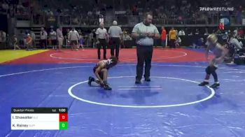 66 lbs Quarterfinal - Isaac Showalter, Illini Bluffs vs KeJuan Rainey, Slyfox Wrestling Academy