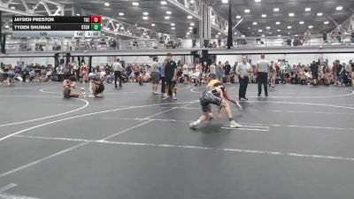 126 lbs Quarterfinals (8 Team) - Jayden Preston, Team Arizona vs Tyden Shuman, Steller Trained Caij Vanda