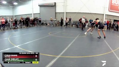 165 lbs Cons. Semi - Chase Shelley, King William Youth Wrestling vs Cyrus Shams, Nova WC