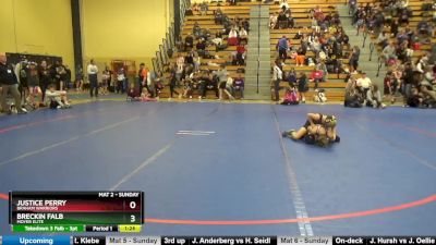 80 lbs Round 4 - Justice Perry, Braham Warriors vs Breckin Falb, Moyer Elite