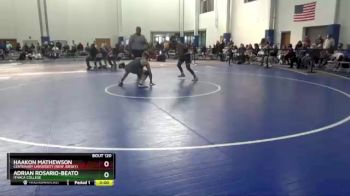 174 lbs Prelim - Adrian Rosario-Beato, Ithaca College vs Haakon Mathewson, Centenary University (New Jersey)