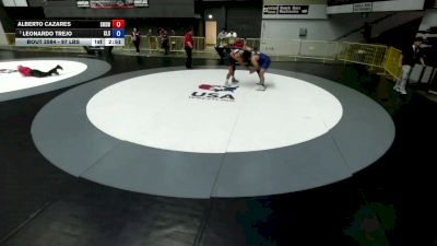 97 lbs Quarters - Alberto Cazares, Selma High School Wrestling vs Leonardo Trejo, Club Lucha Salinas