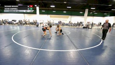 132 lbs Round Of 128 - Richard Mujagic, CA vs Jacob Campbell, AR