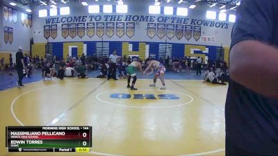 144 lbs Cons. Round 4 - Edwin Torres, VHWC vs Massimiliano Pellicano, Venice High School