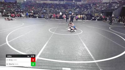 110 lbs Round Of 16 - Zebediah Gray, Lafayette Scrappers vs Brock Stortz, Orange Crush