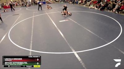 70 lbs Cons. Round 5 - Brycen Kothenbeutel, Summit Wrestling Academy vs Lincoln Dresher, Minnesota