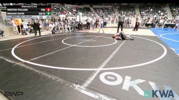 58 lbs Consi Of 8 #1 - Weston Pulliam, Team Tulsa Wrestling Club vs Nisaiah Davis, Black Fox Wrestling Club