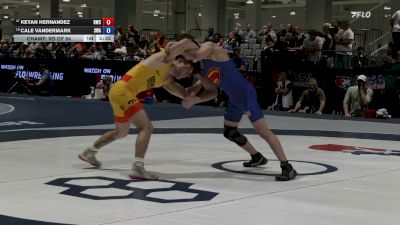57 kg Champ. Rd Of 64 - Keyan Hernandez, Hawkeye Wrestling Club vs Cale Vandermark, Sebolt Wrestling Academy
